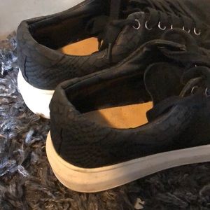 Black suede and snake skin JSlides